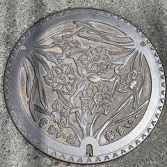 ご当地のマンホールの蓋