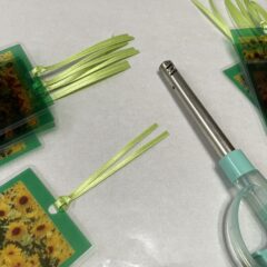 リボンのほつれ止めの方法〜サテンリボン