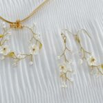 小枝のネックレス&ピアス