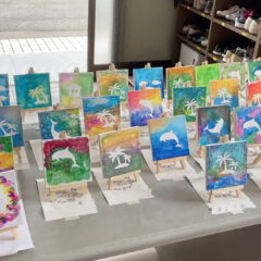 高齢者サロンでフィンガーペイント☆